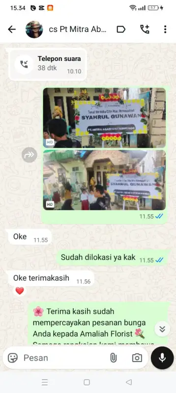 Testimonial Papan ucapan TUAL